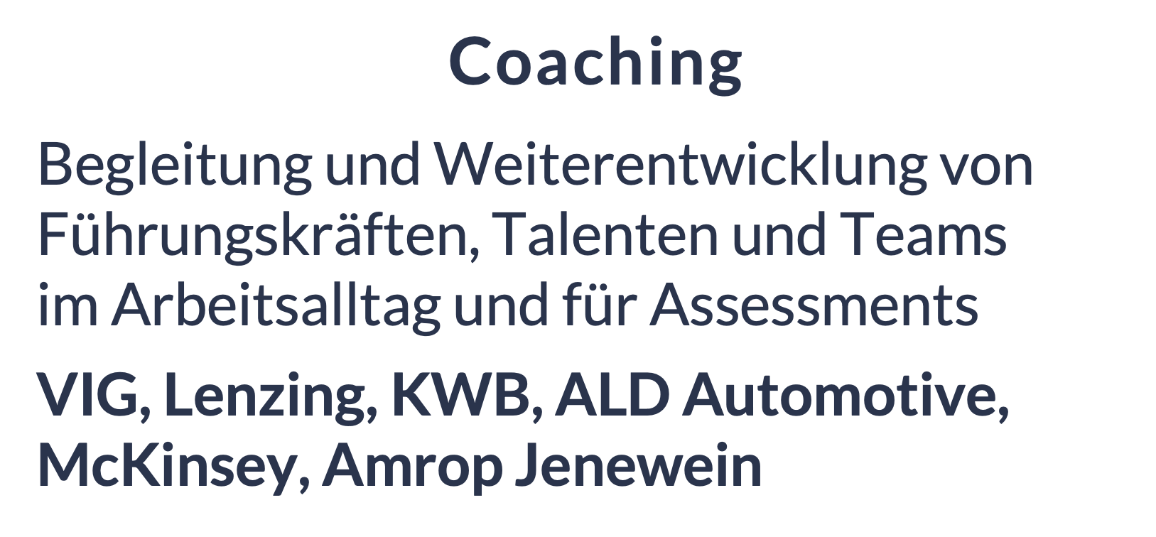 Coaching